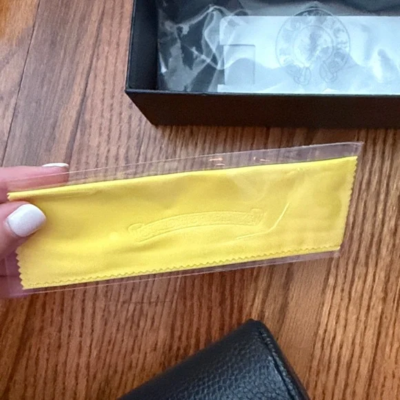 Chrome Hearts Black Leather Pouch with Silver Detail - Picture 5 of 5